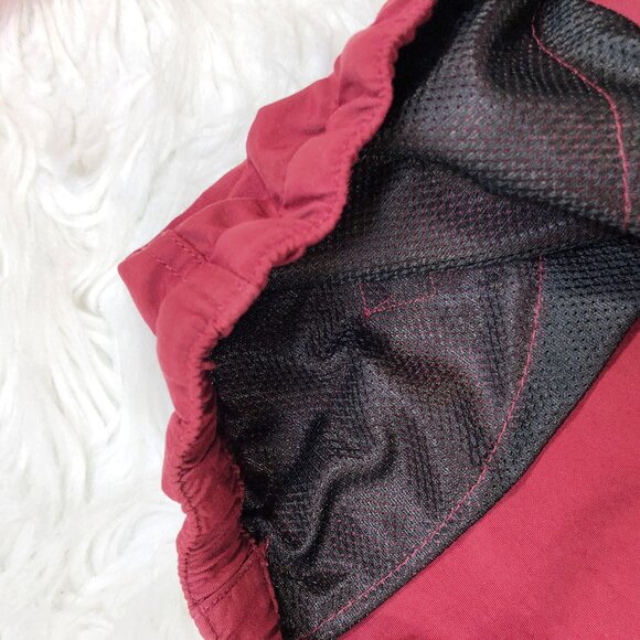 KAVU Elle 4" Quick Dry Hiking Outdoor Shorts with Belt in Rhubarb (Dark Red) - Picture 7 of 10